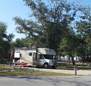 Camped at our RV site